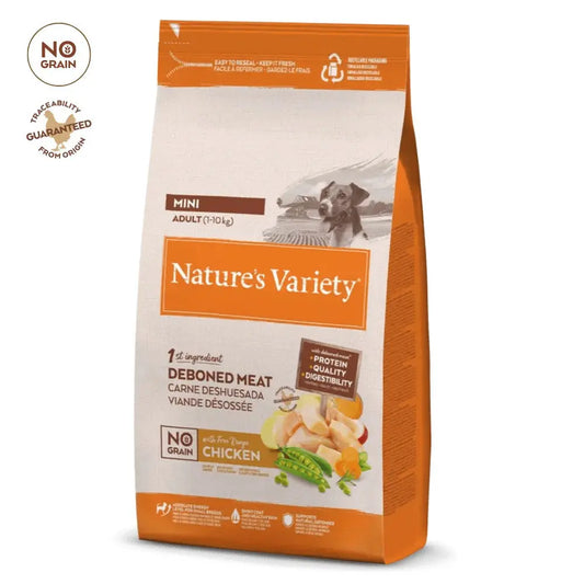 Nature'S Variety No Grain Adult Mini Pollo Campero Pienso Sin Cereales para Perros al mejor precio -Todoanimal.es
