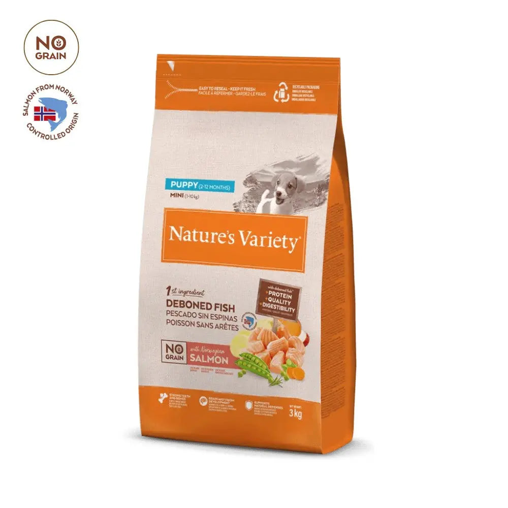 Nature'S Variety No Grain Puppy Mini Salmón Pienso Sin Cereales para Cachorros al mejor precio -Todoanimal.es