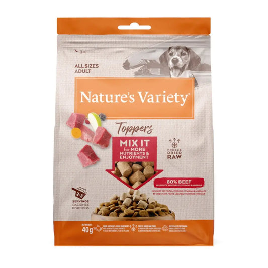 Nature'S Variety Toppers Liofilizados para Perros 40 g al mejor precio -Todoanimal.es