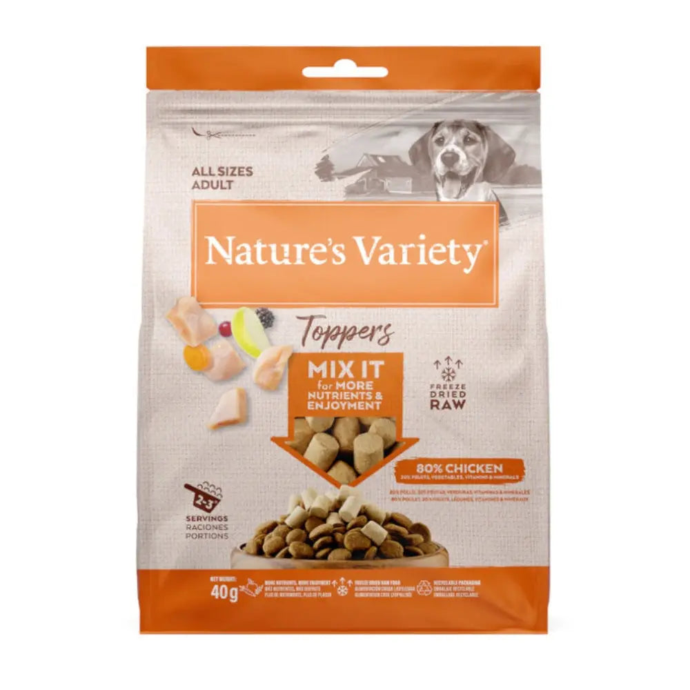 Nature'S Variety Toppers Liofilizados para Perros 40 g al mejor precio -Todoanimal.es