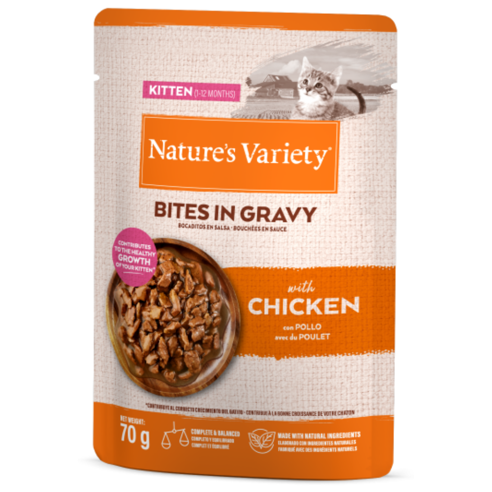 Nature's Variety Bocaditos en Salsa 70 g Comida Húmeda para Gatos al mejor precio -Todoanimal.es