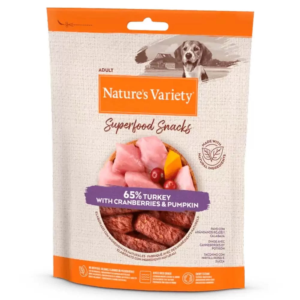 Nature's Variety DeliBars Superfood Pavo Snack para Perros al mejor precio -Todoanimal.es