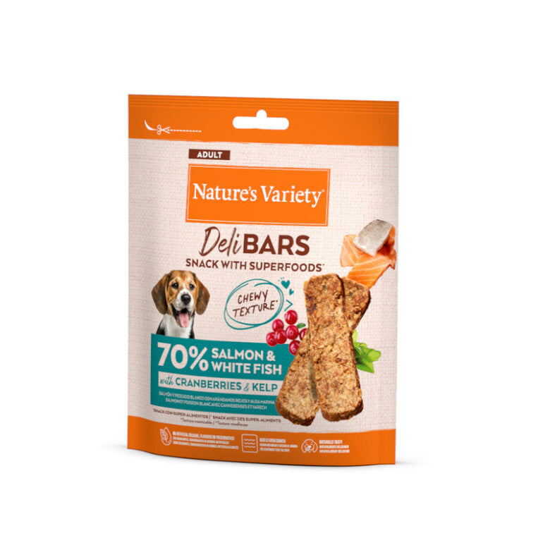 Nature's Variety DeliBars Superfood Salmón Snack para Perros al mejor precio -Todoanimal.es