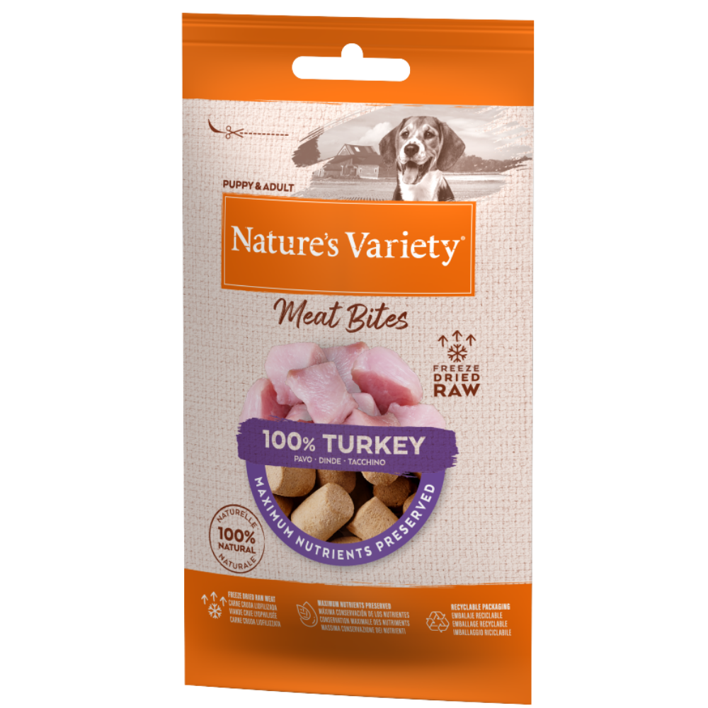 Nature's Variety Meat Bites 20 g Snack para Perros al mejor precio -Todoanimal.es