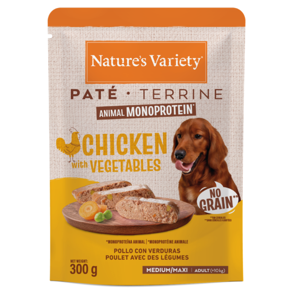 Nature's Variety Original Paté Medium Maxi 300 g Comida Húmeda para Perros al mejor precio -Todoanimal.es