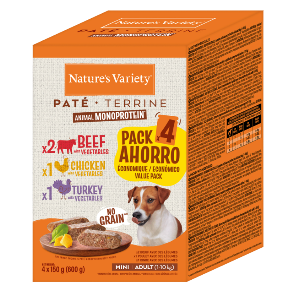 Nature's Variety Original Paté Multipack Comida Húmeda para Perros al mejor precio -Todoanimal.es
