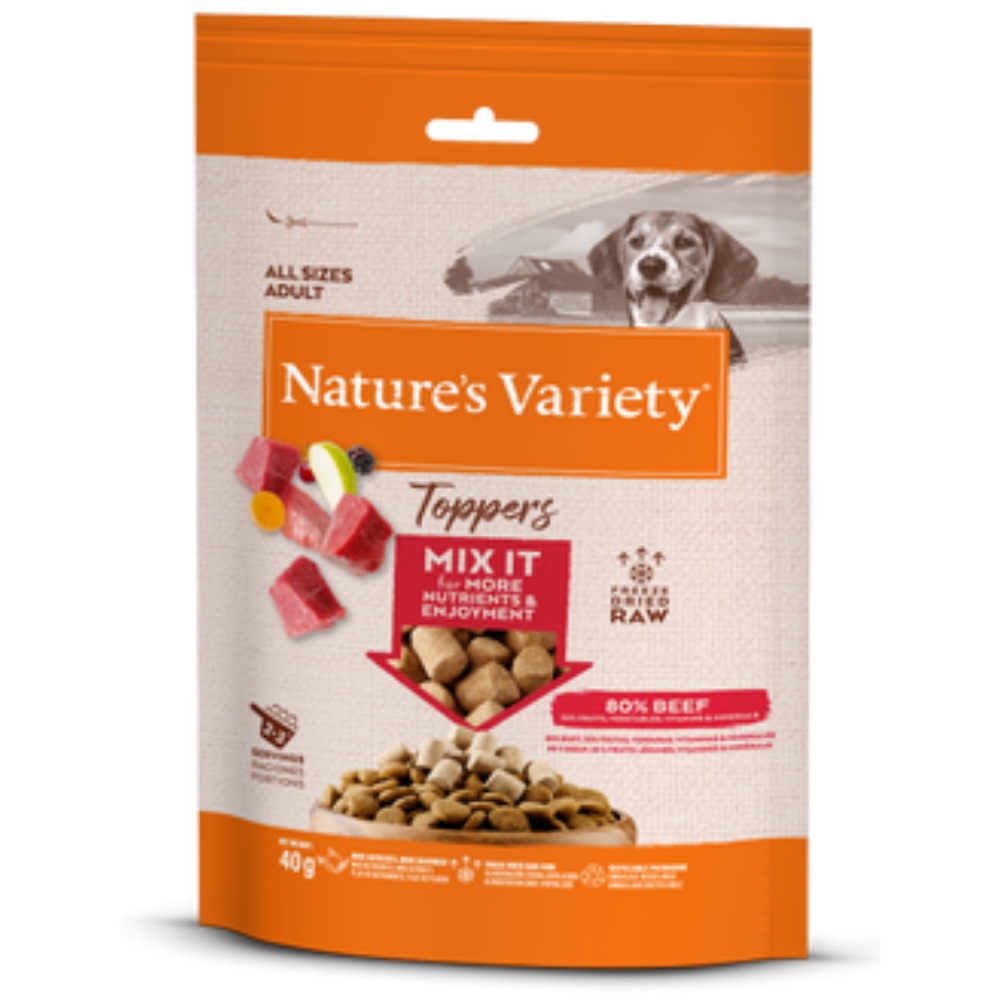 Nature's Variety Toppers Liofilizados 40 g Snack para Perros al mejor precio -Todoanimal.es