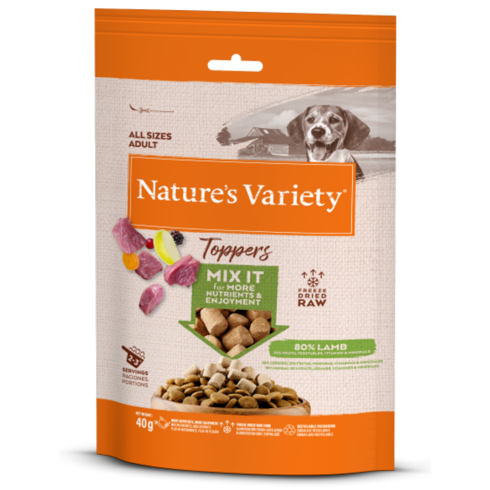 Nature's Variety Toppers Liofilizados 40 g Snack para Perros al mejor precio -Todoanimal.es