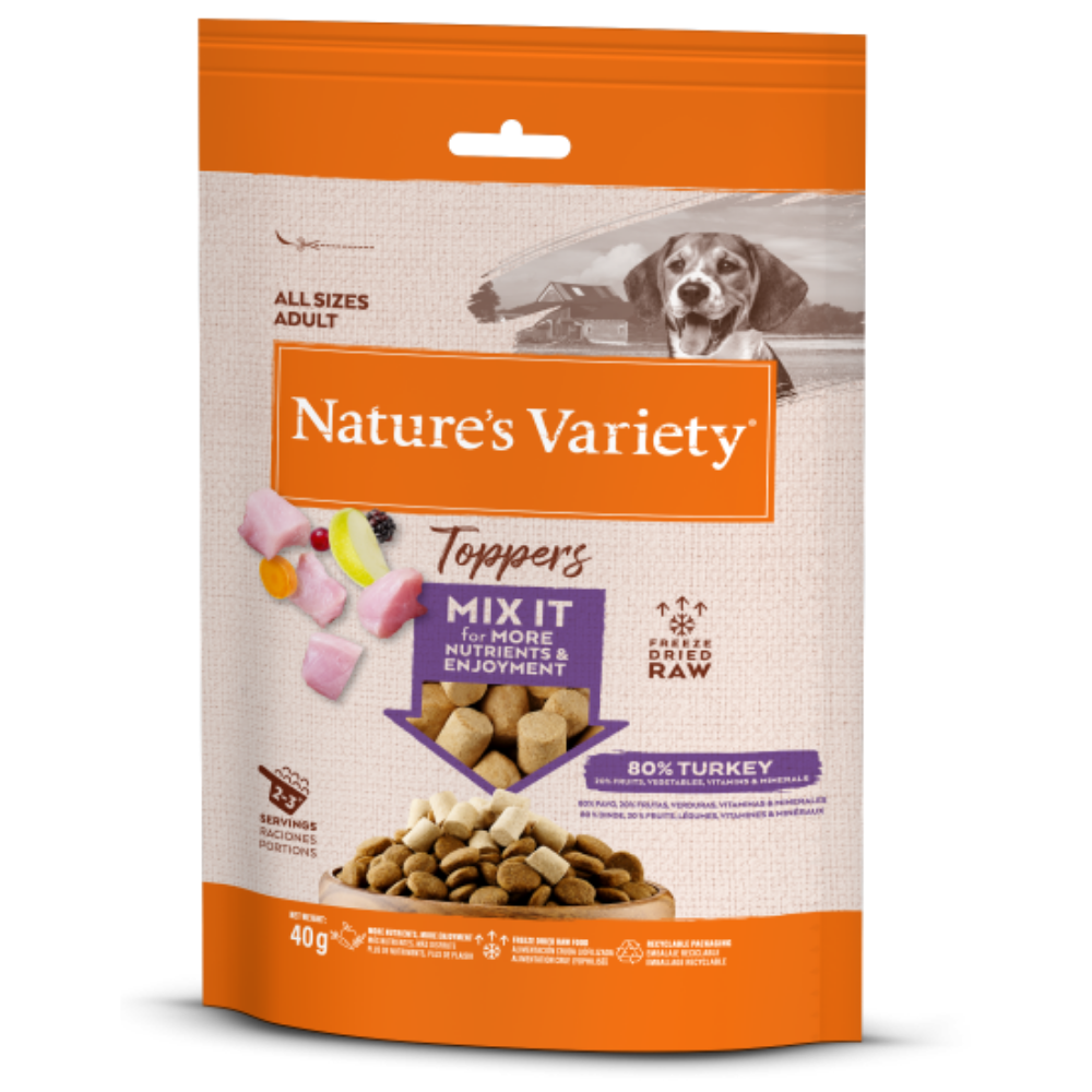 Nature's Variety Toppers Liofilizados 40 g Snack para Perros al mejor precio -Todoanimal.es