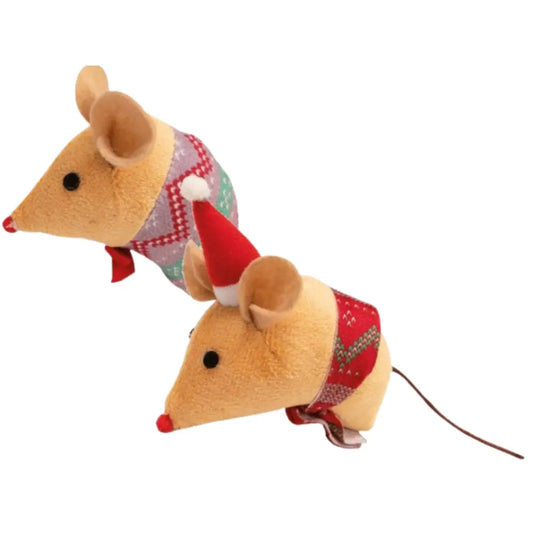 Navidad Cat Toy Holiday Mouse 9 cm al mejor precio -Todoanimal.es