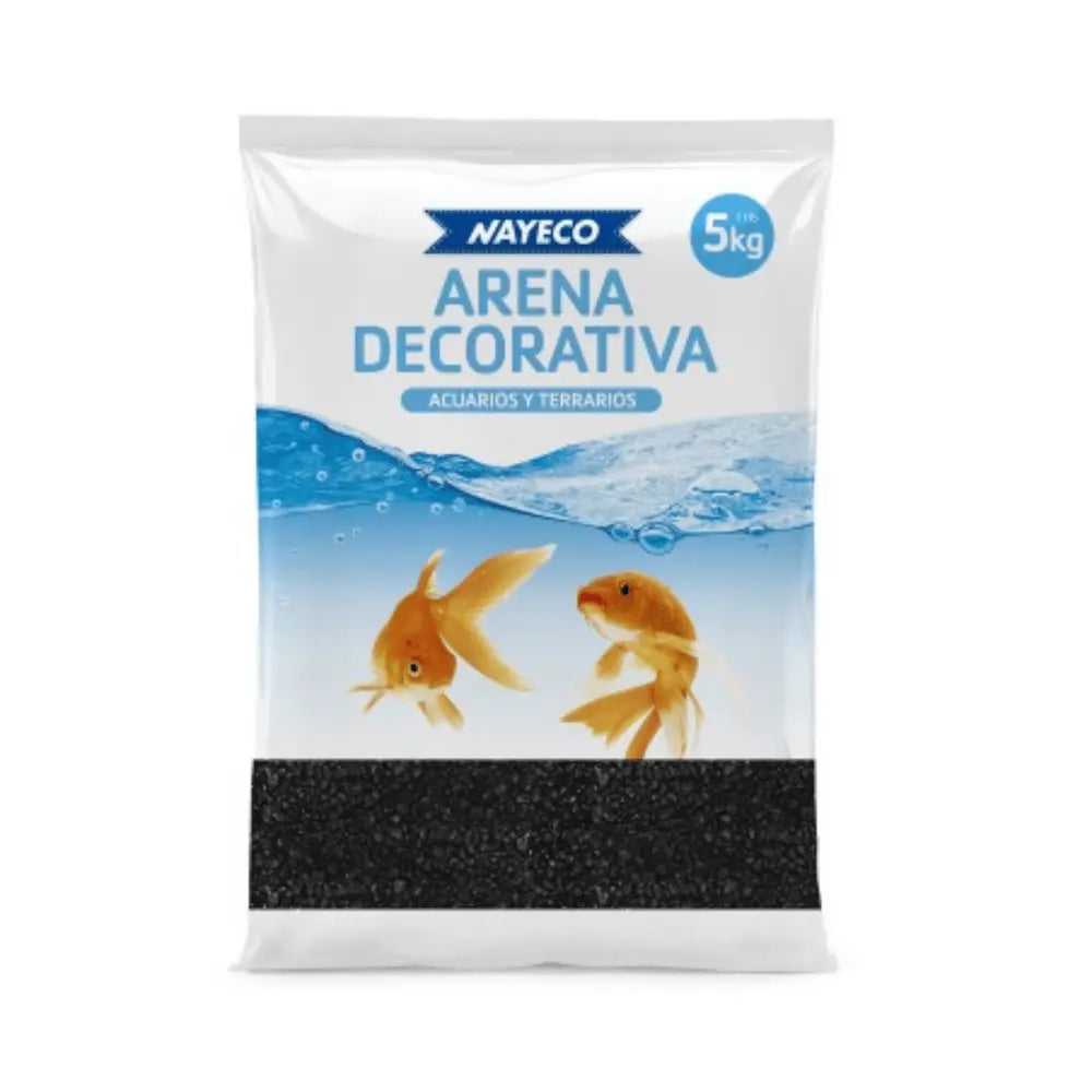 Nayeco Arena Negra Decorativa para Acuarios y Terrarios 5 kg al mejor precio -Todoanimal.es