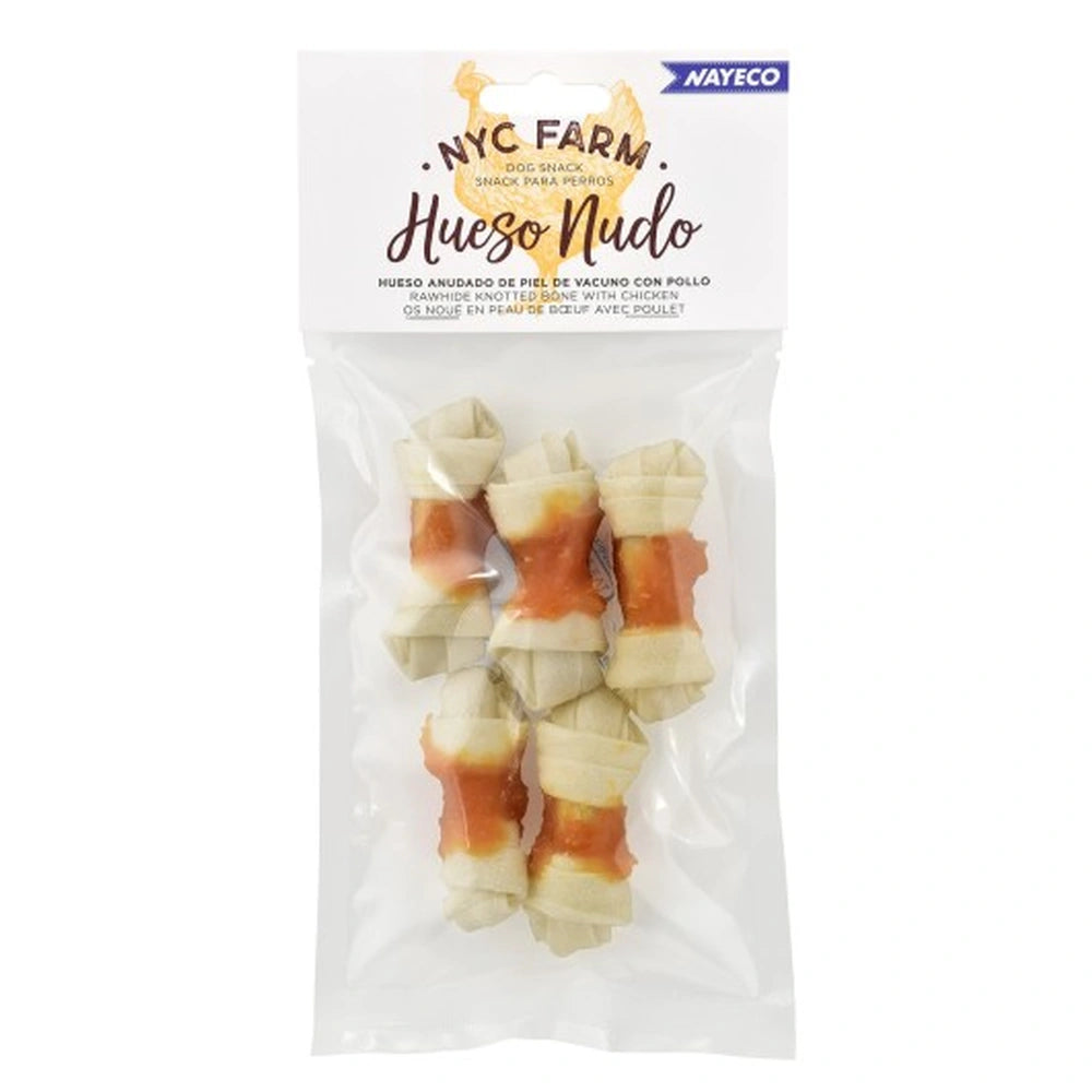 Nayeco Farm Hueso Nudo con Pollo Snack Masticable para Perros al mejor precio -Todoanimal.es