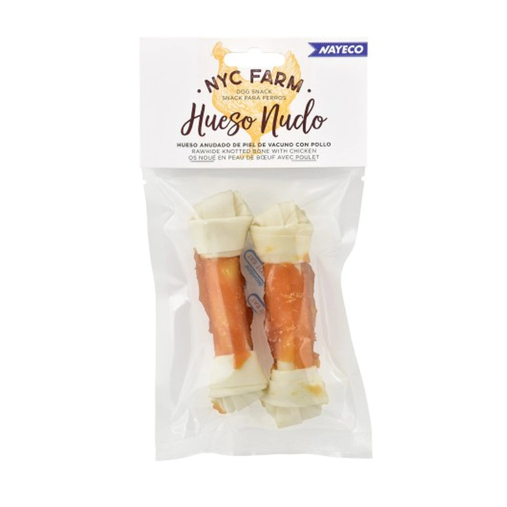 Nayeco Farm Hueso Nudo con Pollo Snack Masticable para Perros al mejor precio -Todoanimal.es