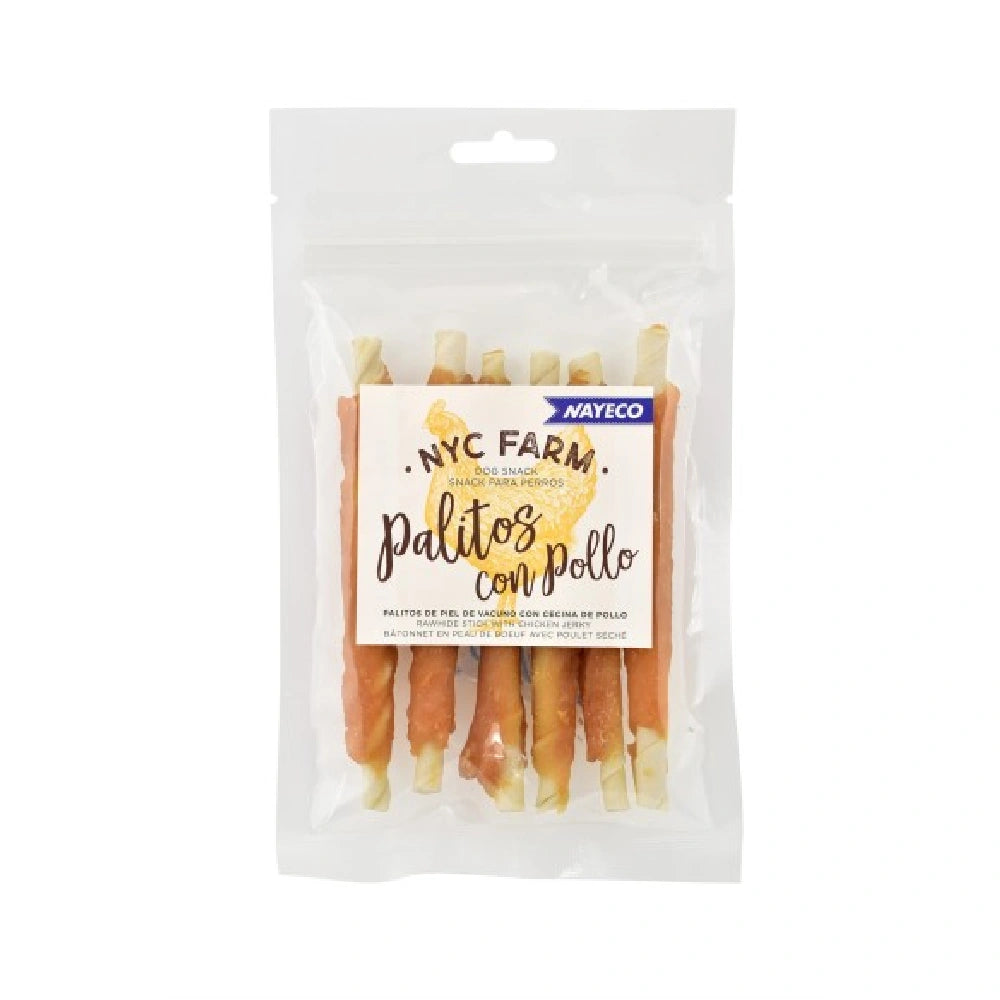 Nayeco Farm Palitos con Pollo para Perro 12,5cm - 80g al mejor precio -Todoanimal.es