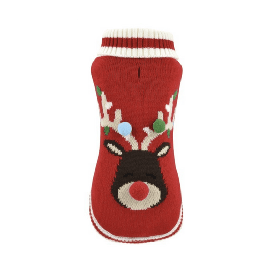Nayeco Jersey Punto Rudolf Navidad Ropa para Perros al mejor precio -Todoanimal.es