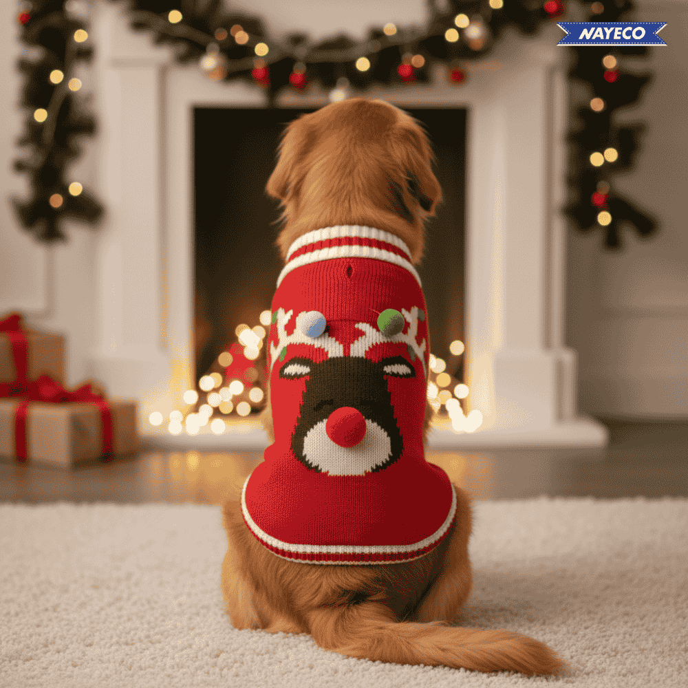 Nayeco Jersey Punto Rudolf Navidad Ropa para Perros al mejor precio -Todoanimal.es