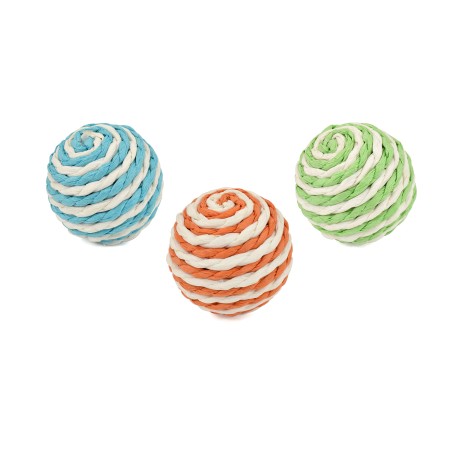 Nayeco Juguete para Gato Pelota Spiral Multicolor al mejor precio -Todoanimal.es
