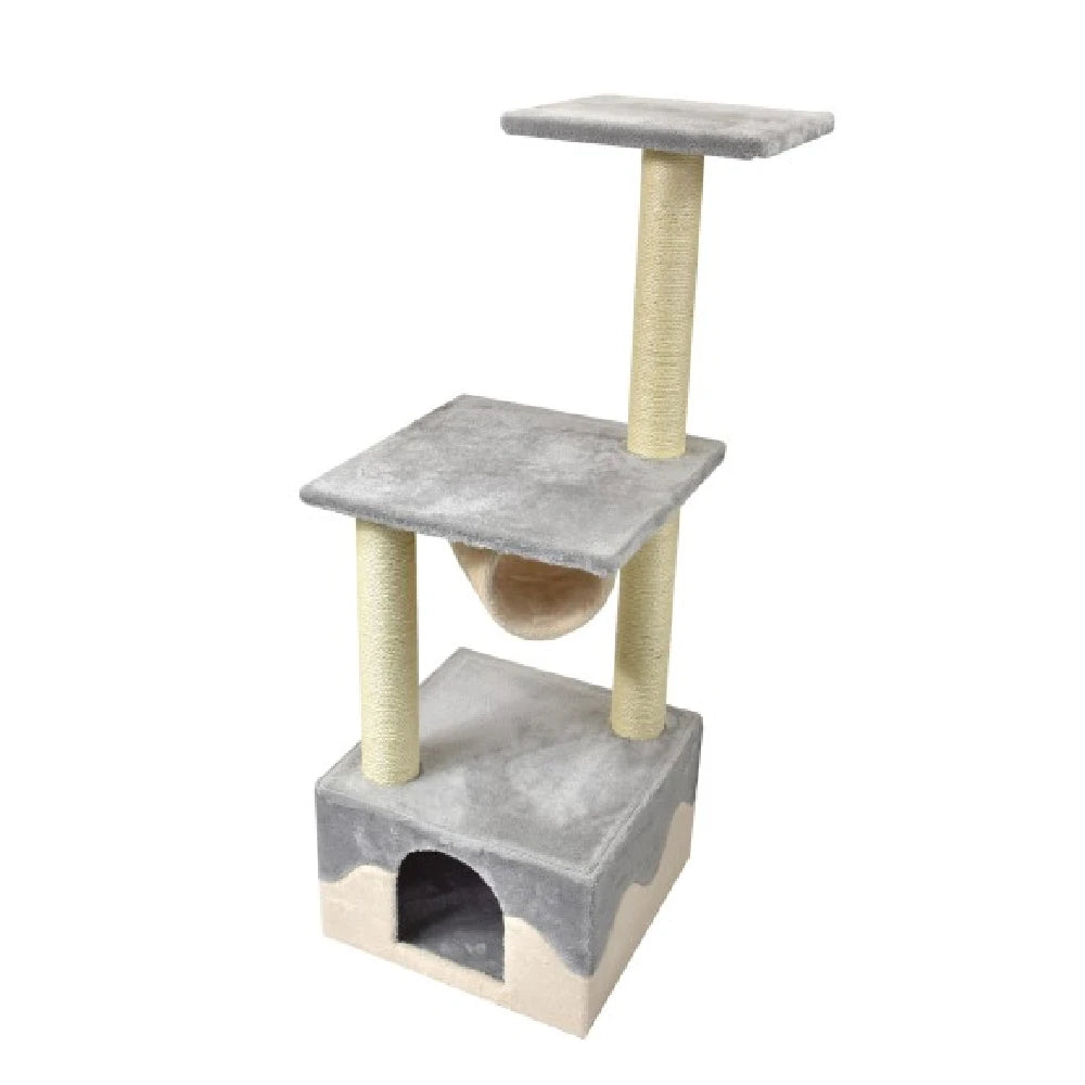 Nayeco Rascador Savanna Tarde para Gatos Gris 40x40x108cm al mejor precio -Todoanimal.es