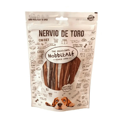 Nervio de Toro 15 cm - Bolsa 10 piezas | Snack Natural para Perros Adultos y Cachorros Puppy Hobbit Alf al mejor precio -Todoanimal.es