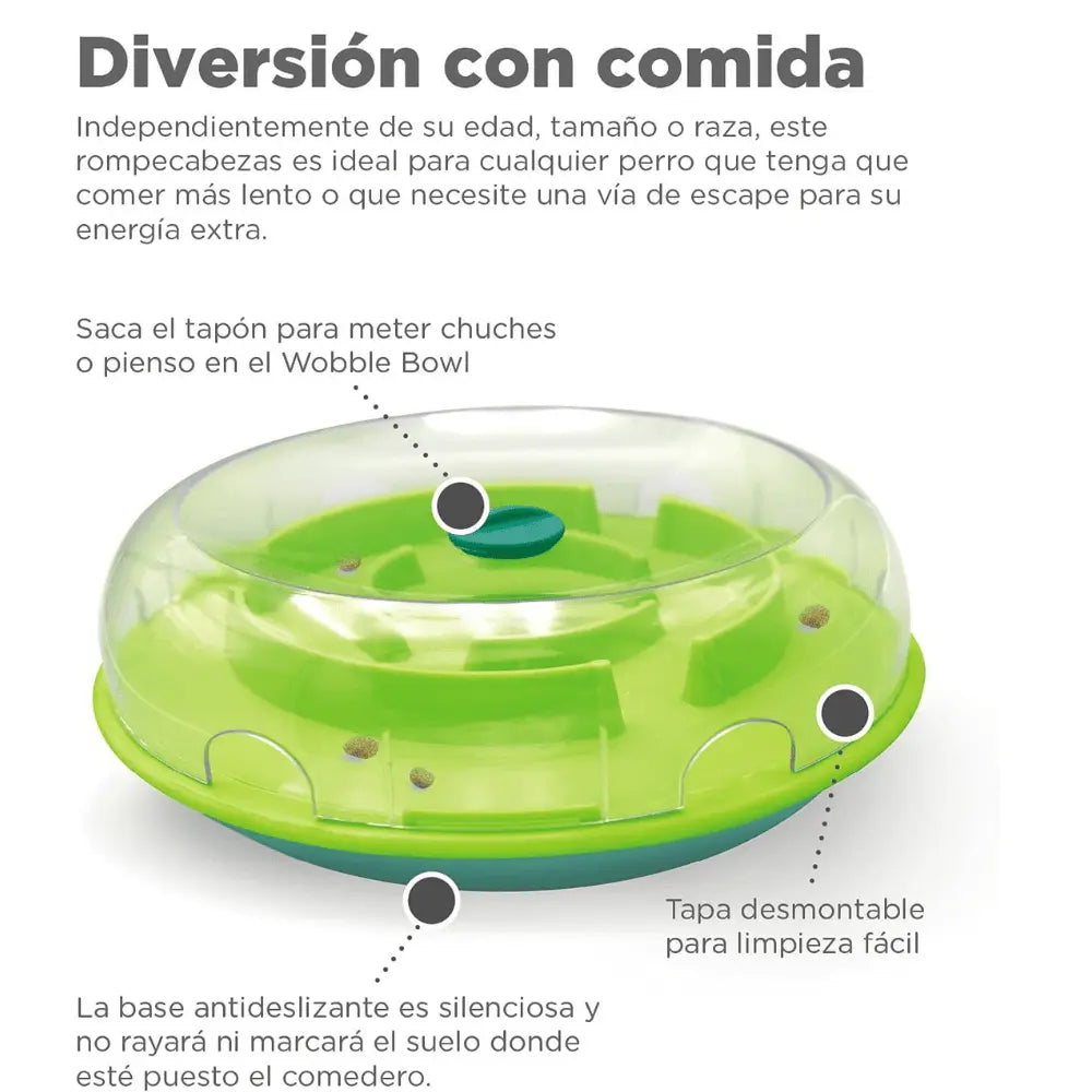Nina Ottosson Comedero Wobble Bowl Interactivo para Perros al mejor precio -Todoanimal.es