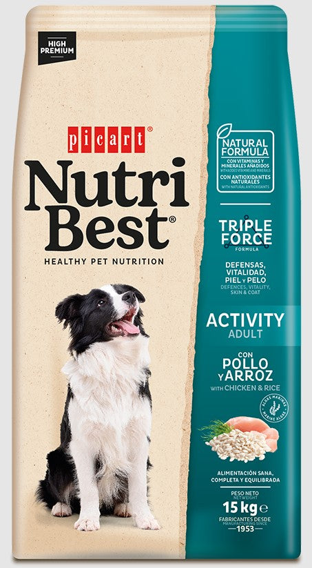Picart Nutribest Dog Activity 15kg - Todoanimal.es