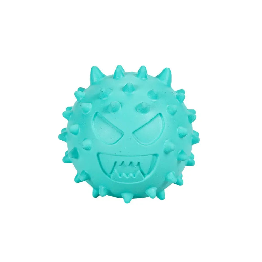 Pelota Emoji de Goma para Snacks, Turquesa 6.1cm FREEDOG