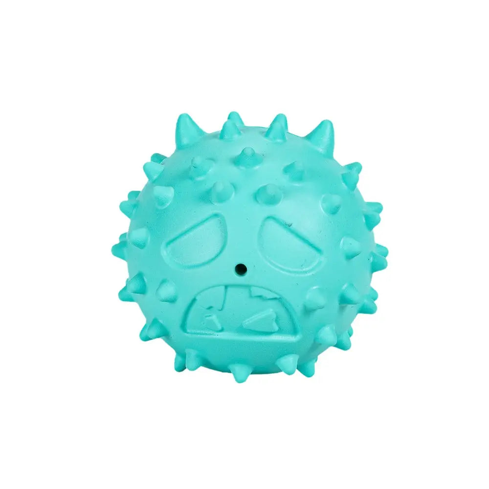 Pelota Emoji de Goma para Snacks, Turquesa 6.1cm FREEDOG