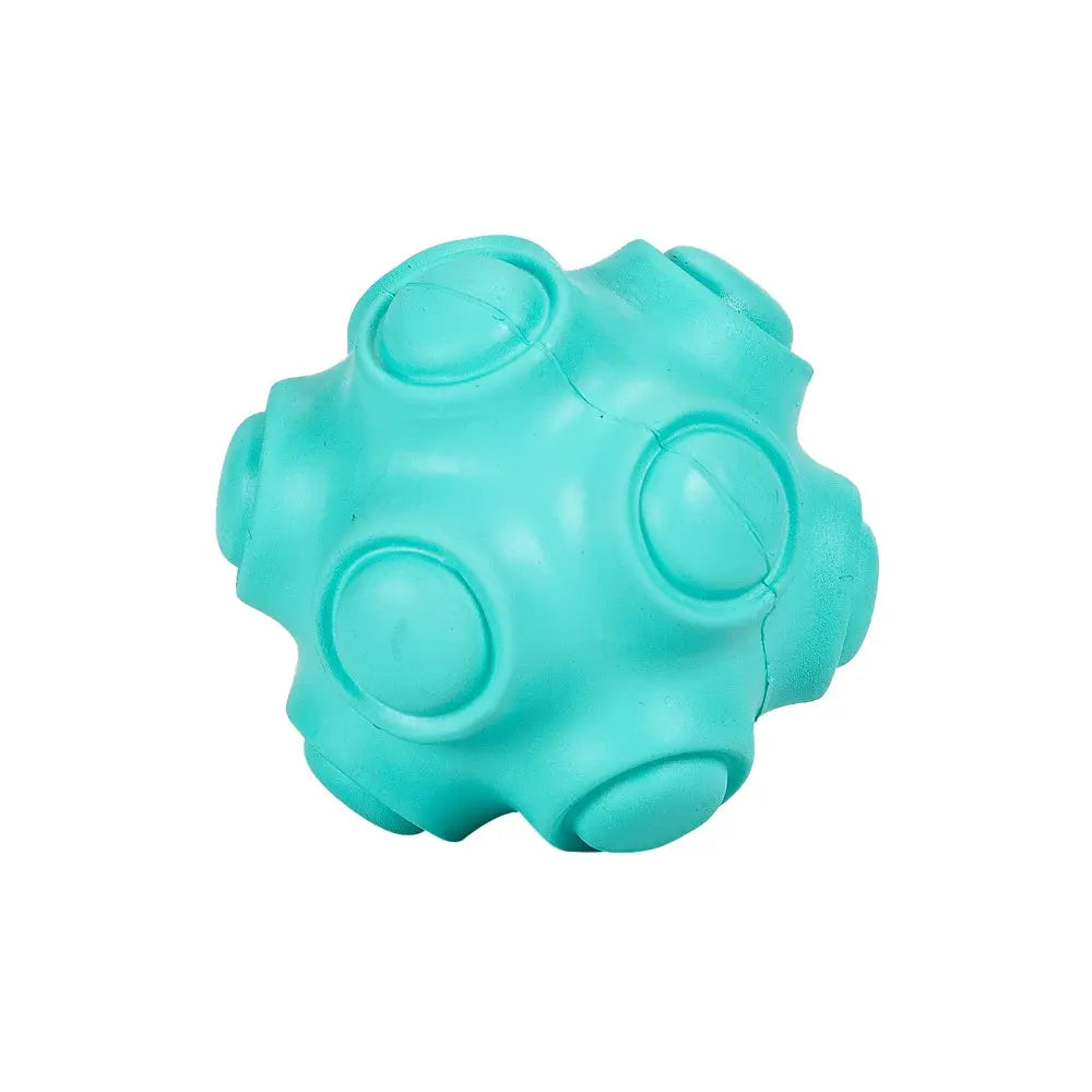 Pelota Rivet de Goma para Perro Turquesa 7.8cm FREEDOG