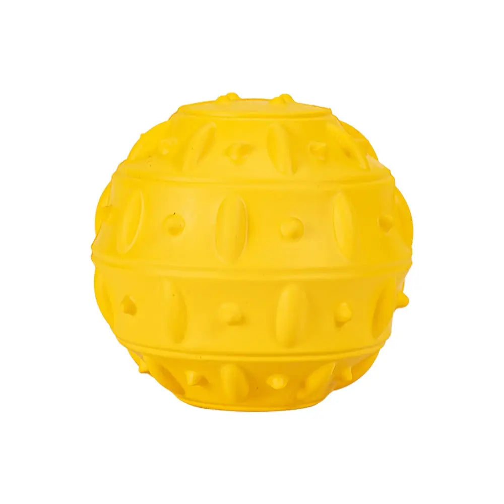 Pelota Teak de Goma para Snacks, Amarilla 8cm FREEDOG