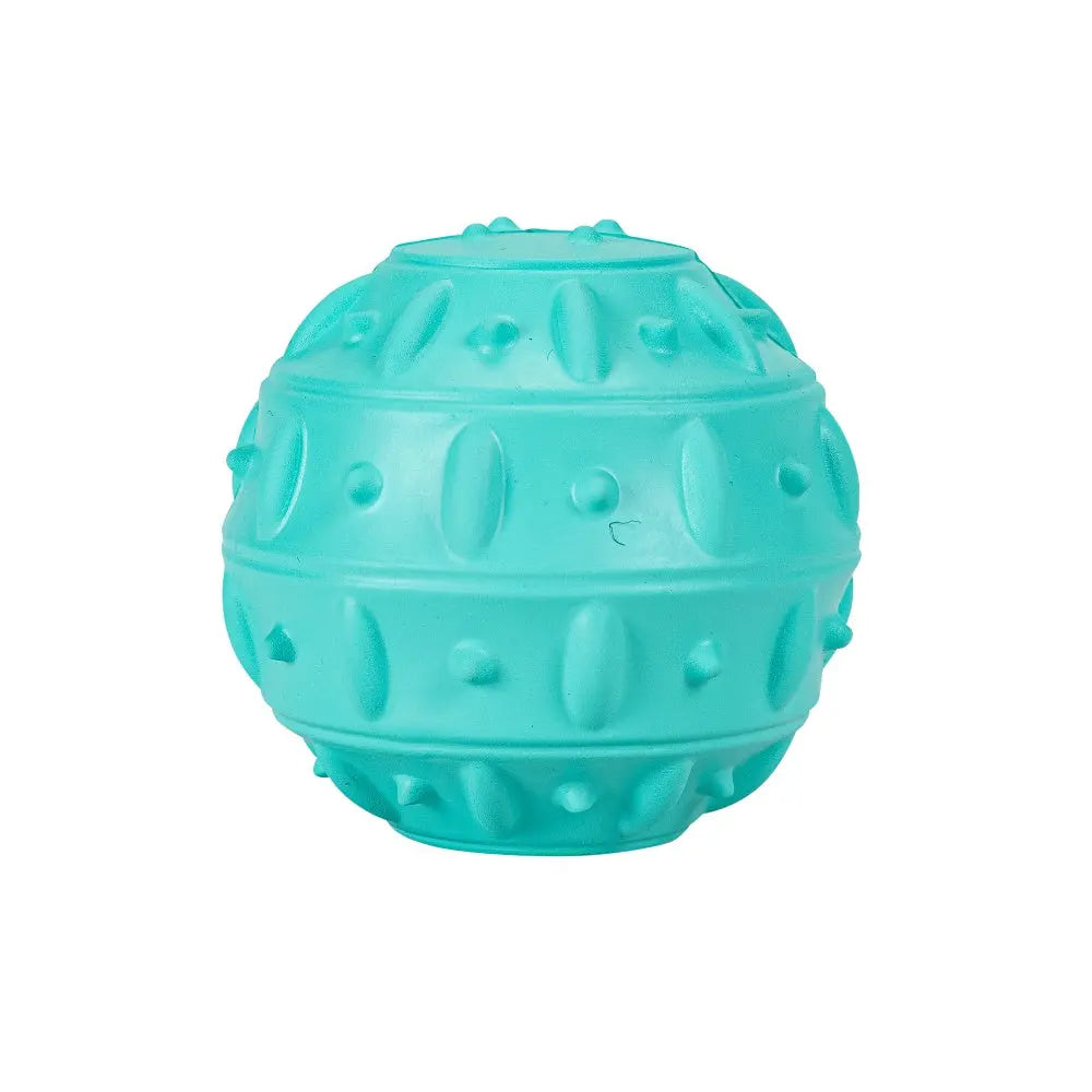 Pelota Teak de Goma para Snacks, Turquesa 8cm FREEDOG