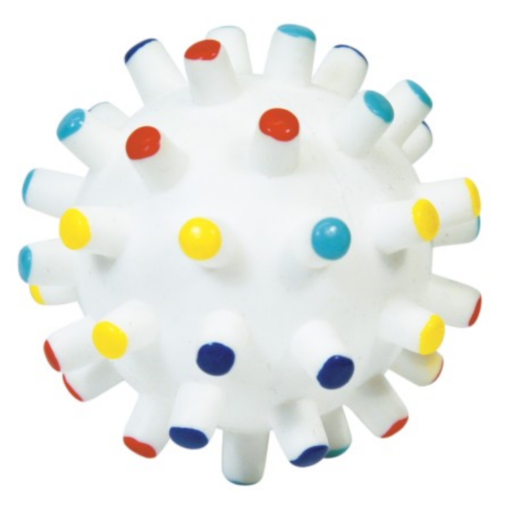 Pelota Vinilo con Puntitas de Colores al mejor precio -Todoanimal.es