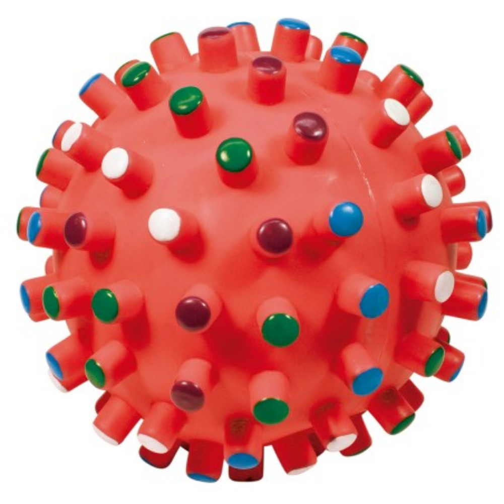 Pelota Vinilo con Puntitas de Colores al mejor precio -Todoanimal.es