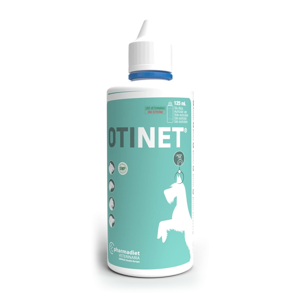Pharmadiet Otinet Solución Ótica para Perros y Gatos Limpiador de Oídos 125 ml al mejor precio -Todoanimal.es