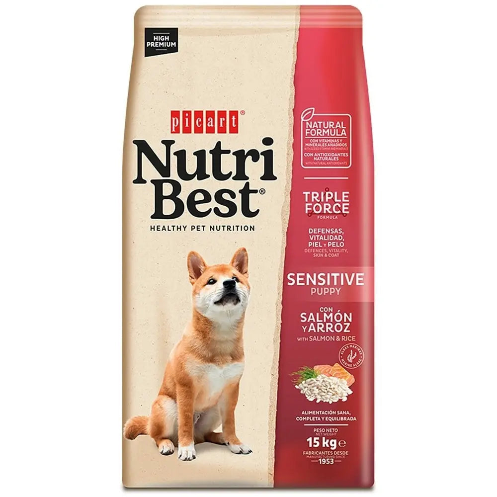 Picart Nutribest Dog Puppy Salmon 15Kg NUTRIBEST