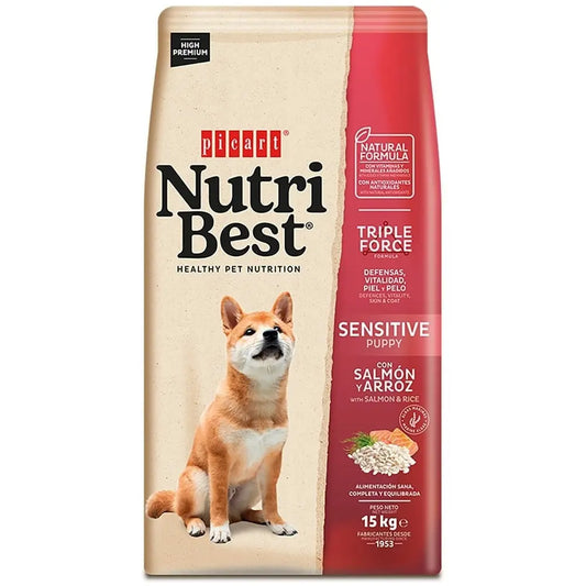 Picart Nutribest Dog Puppy Salmon 15Kg NUTRIBEST