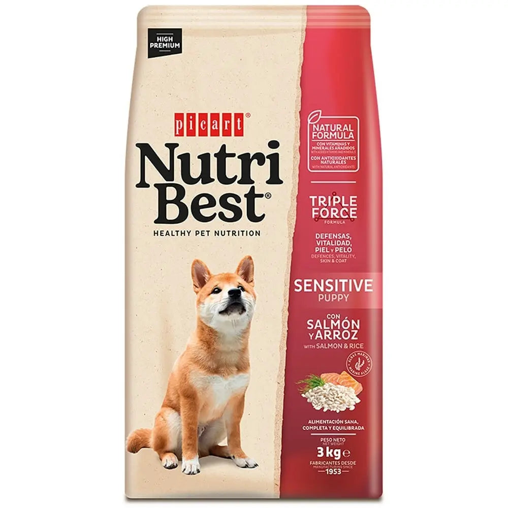 Picart Nutribest Dog Puppy Salmon 3Kg NUTRIBEST