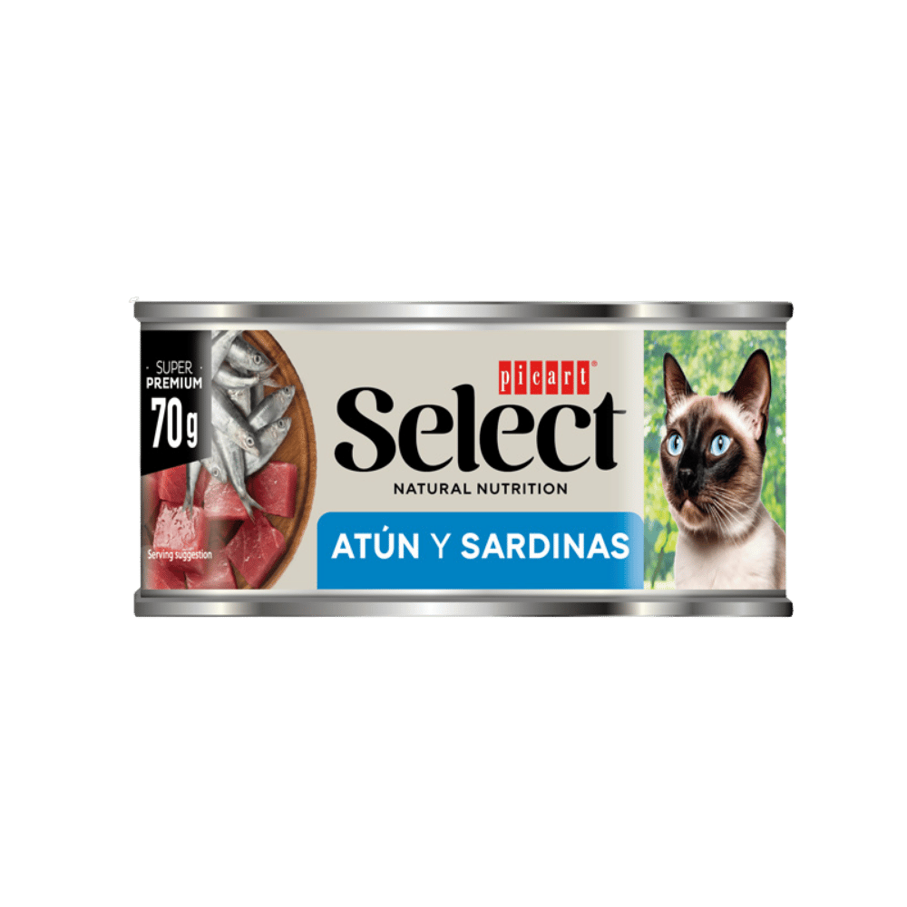 Picart Select Adult Atún y Sardinas Lata Comida Húmeda para Gatos al mejor precio -Todoanimal.es
