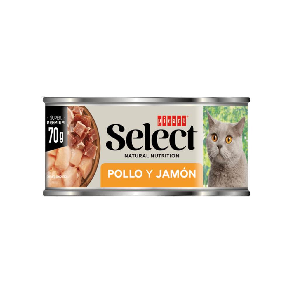 Picart Select Adult Pollo y Jamón Lata Comida Húmeda para Gatos al mejor precio -Todoanimal.es