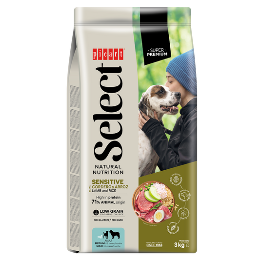 Picart Select Adult Sensitive Lamb & Rice Pienso para Perros de Cordero y Arroz al mejor precio -Todoanimal.es