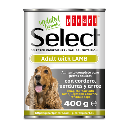 Picart Select Comida Húmeda para Perros | Lata 400 g al mejor precio -Todoanimal.es