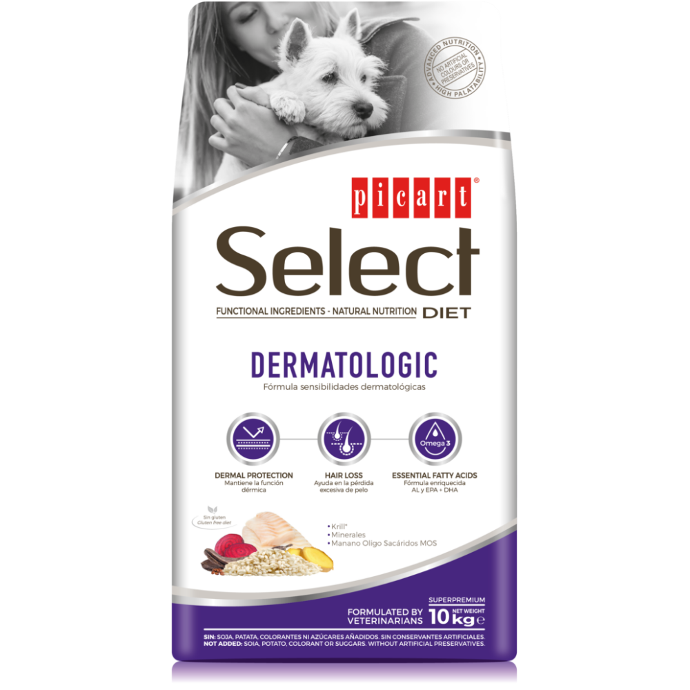 Picart Select Diet Dermatologic Pienso para Perros al mejor precio -Todoanimal.es