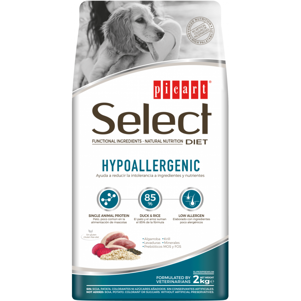 Picart Select Diet Hypoallergenic Pienso para Perros al mejor precio -Todoanimal.es