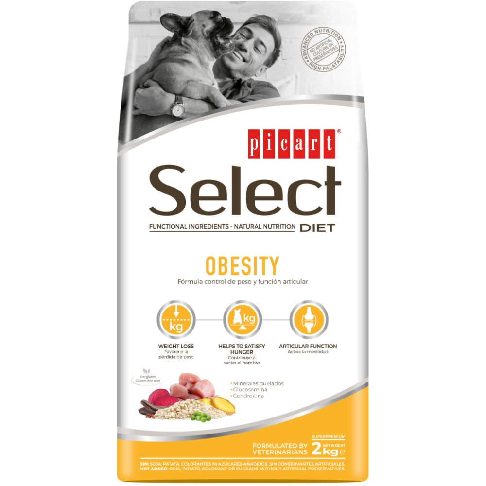 Picart Select Diet Obesity Pienso para Perros con Sobrepeso al mejor precio -Todoanimal.es
