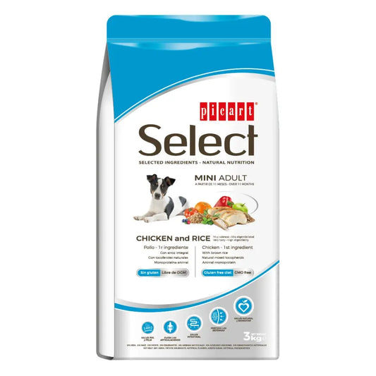 Picart Select Dog Adult Mini Chicken & Rice al mejor precio -Todoanimal.es