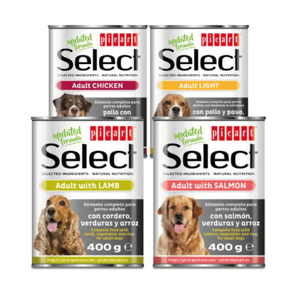 Picart Select Dog Lata 400 g al mejor precio -Todoanimal.es