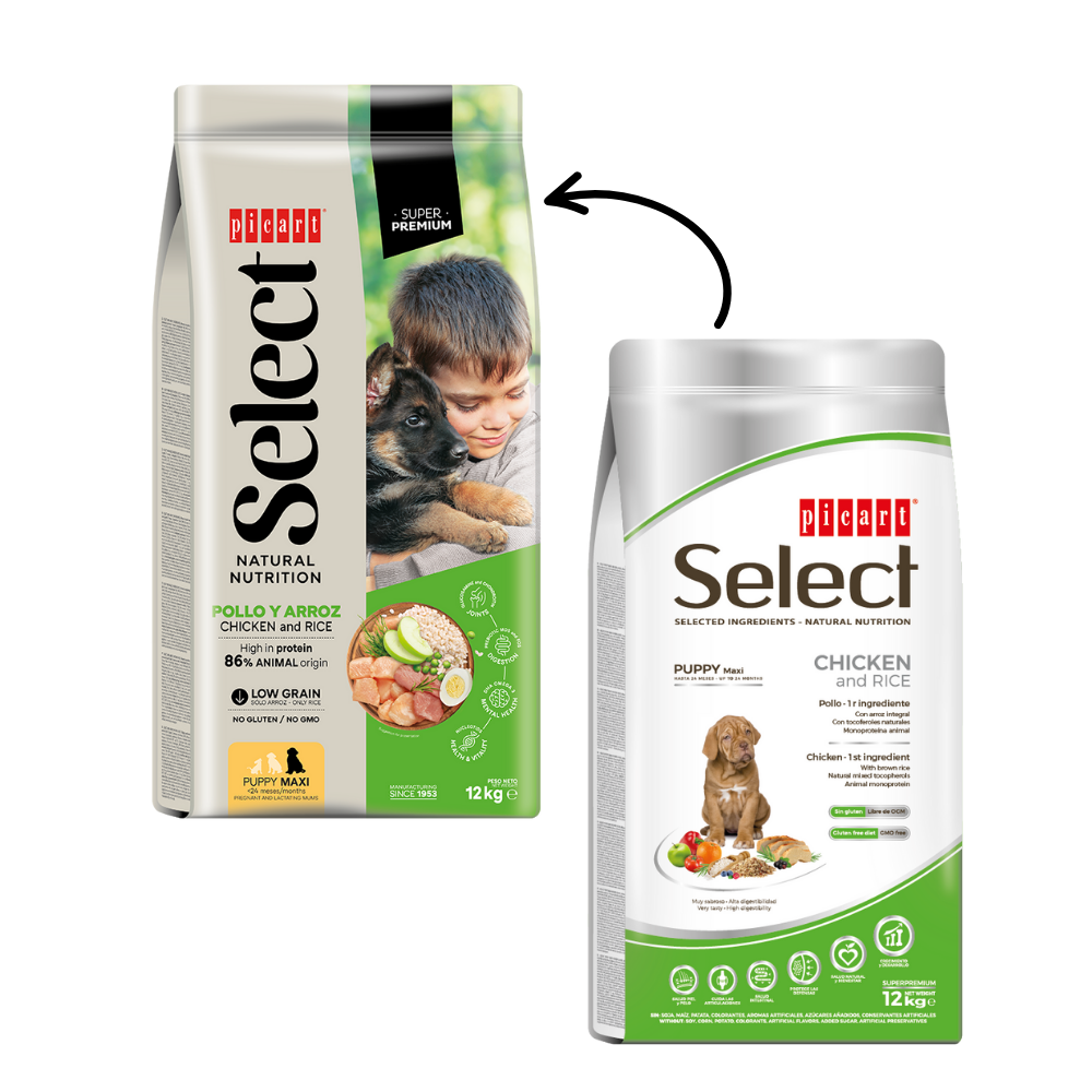 Picart Select Puppy Maxi Pienso para Cachorros de Raza Grande al mejor precio -Todoanimal.es