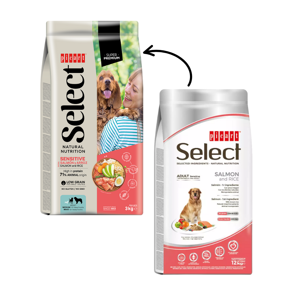 Picart Select Sensitive Extra Salmón & Rice Pienso para Perros al mejor precio -Todoanimal.es