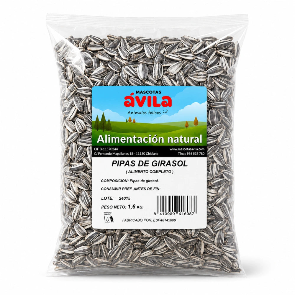 Pipas Girasol Sinfonia Bolsa 1 kg al mejor precio -Todoanimal.es
