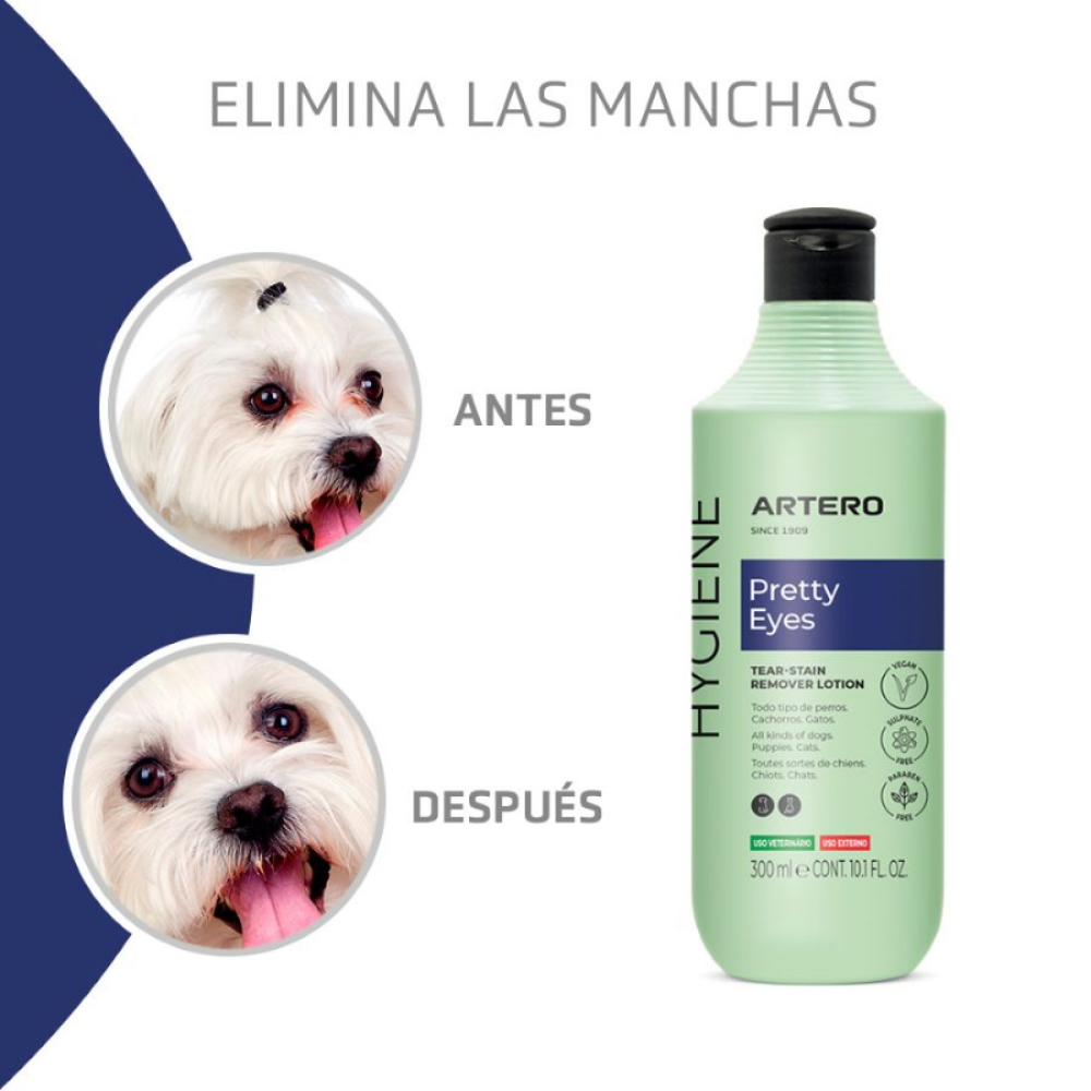 Pretty Eyes Artero 250 ml Limpiador Lagrimal para Perros y Gatos al mejor precio -Todoanimal.es