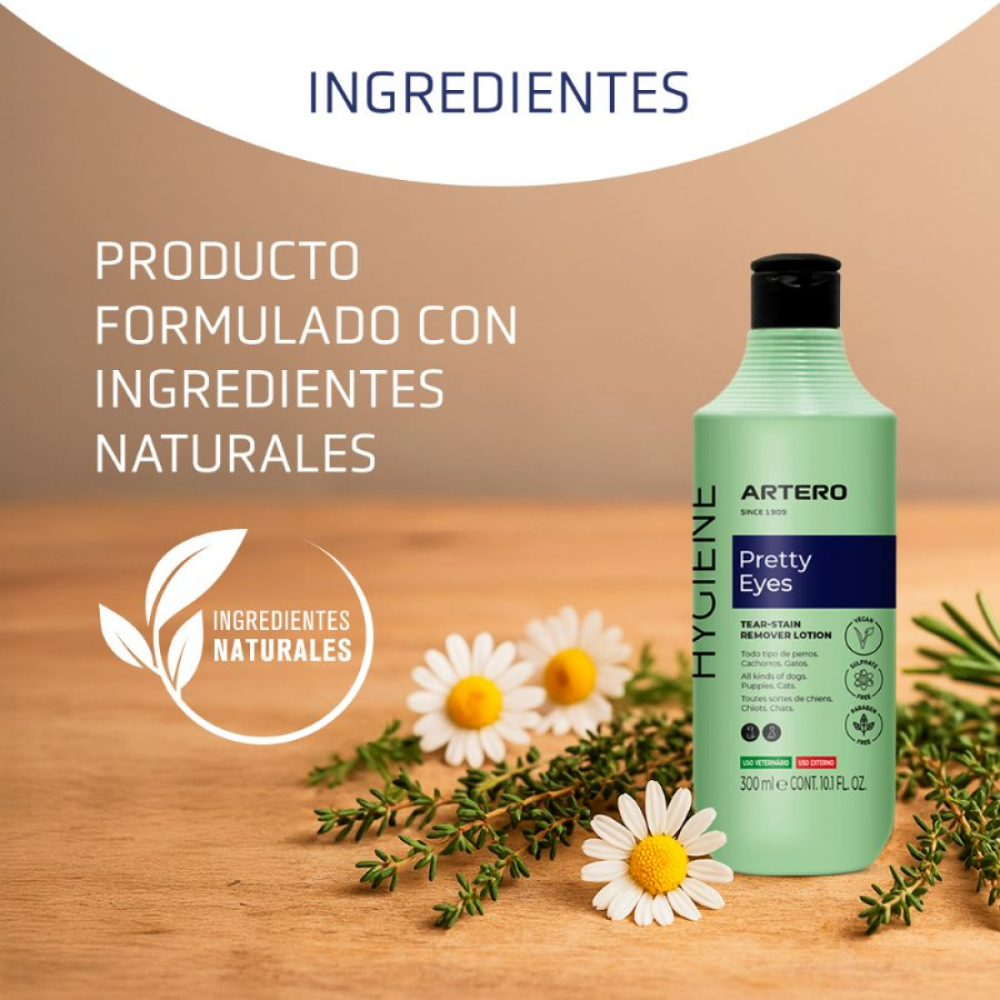 Pretty Eyes Artero 250 ml Limpiador Lagrimal para Perros y Gatos al mejor precio -Todoanimal.es